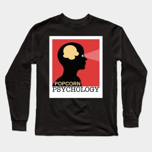 Popcorn Psychology White Border Long Sleeve T-Shirt